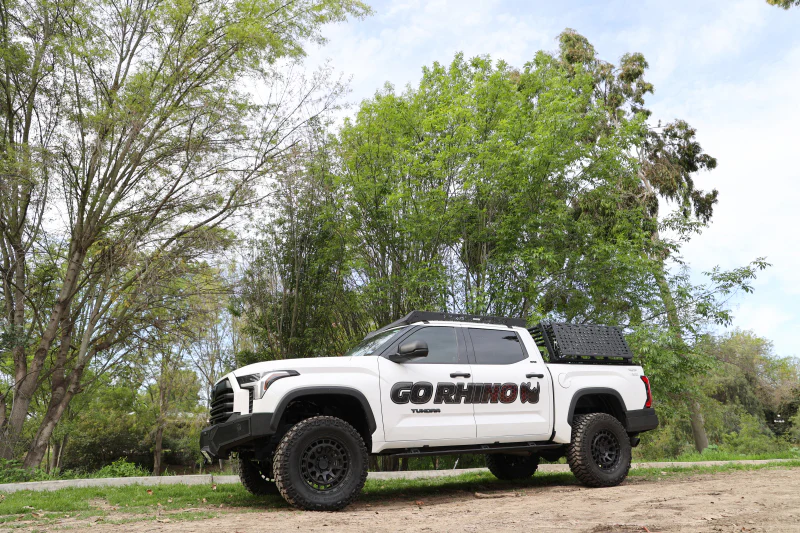 Go Rhino 22-23 Toyota Tundra CrewMax Cab 4dr E-BOARD E1 Electric Running Board Kit - Tex. Blk - Image 9