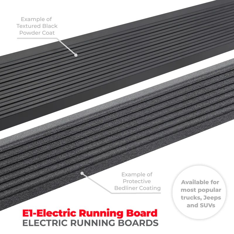 Go Rhino 22-23 Toyota Tundra Double Cab 4dr E-BOARD E1 Electric Running Board Kit - Tex. Blk - Image 4