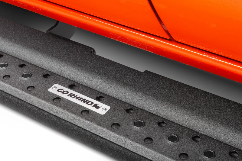 Go Rhino Dominator Extreme DSS Sliders (2 Door/Cab Length) 52in. - Tex. Blk - Image 4