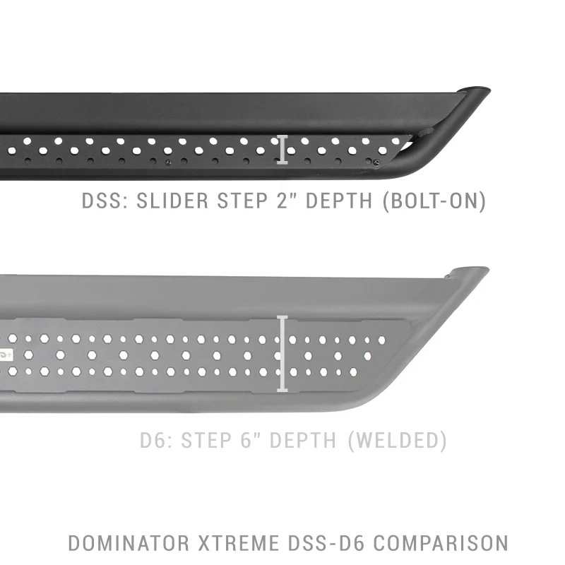 Go Rhino Dominator Extreme DSS Sliders - Tex Blk - 73in - Image 2