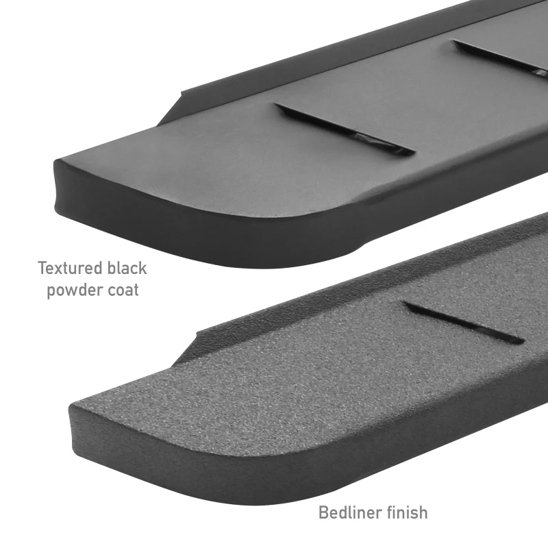 Go Rhino RB10 Slim Running Boards 57in. Cab Length - Bedliner Coating (No Drill/Mounting Brkt Req.) - Image 6