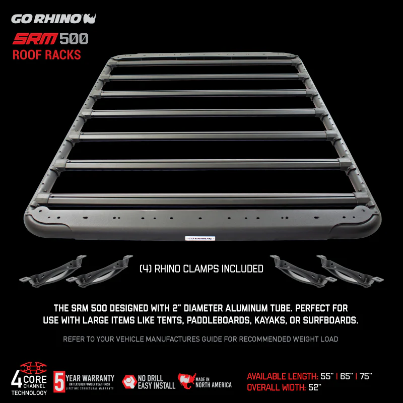 Go Rhino SRM 500 Roof Rack - 75in - Image 12