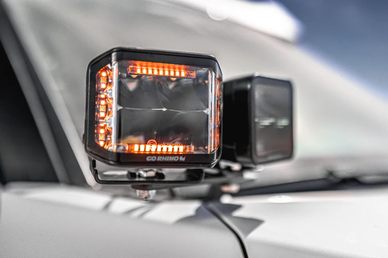 Go Rhino Universal XE Hood Hinge Cube Light Mount - Image 6