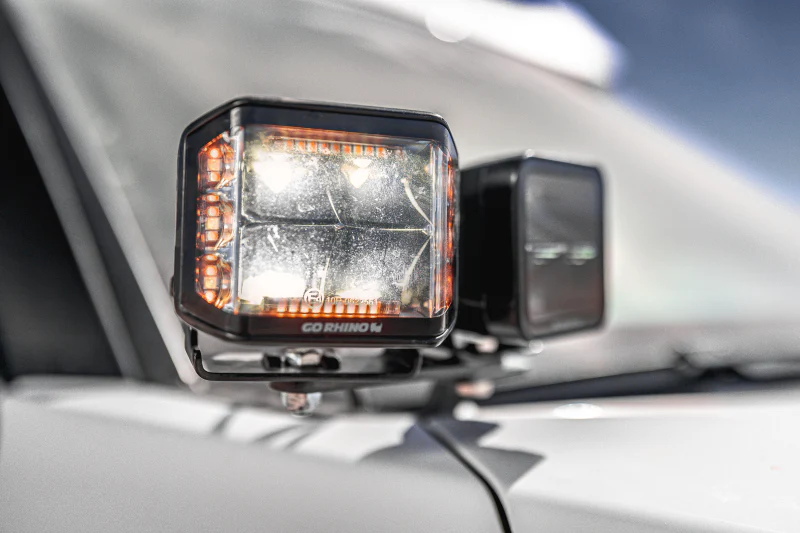Go Rhino Universal XE Hood Hinge Cube Light Mount - Image 9