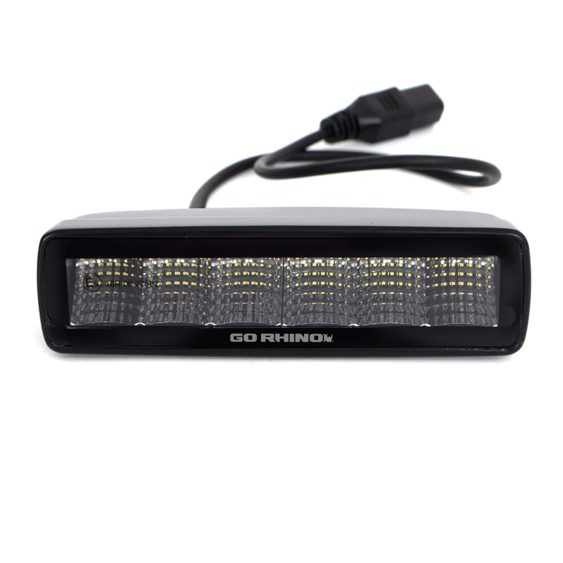 Go Rhino Xplor Blackout Series Sixline LED Flood Light Kit (Surface/Threaded Stud Mnt) - Blk (Pair) - Image 4