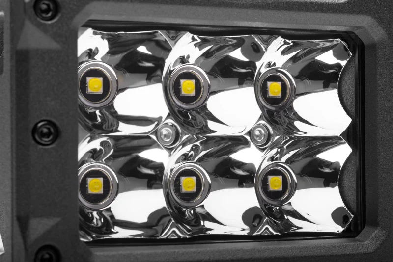 Go Rhino Xplor Bright Series Rectangle LED Spot Light Kit (Surface/Thread Stud Mnt) 4x3 - Blk (Pair) - Image 3