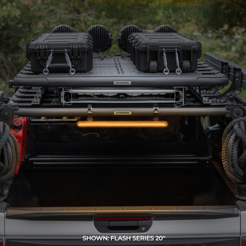 Go Rhino Xplor Flash Series Sgl Multi Function LED Light Bar (Track Mount) 30in. - Blk - Image 19