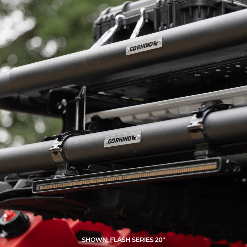 Go Rhino Xplor Flash Series Sgl Multi Function LED Light Bar (Track Mount) 30in. - Blk - Image 3