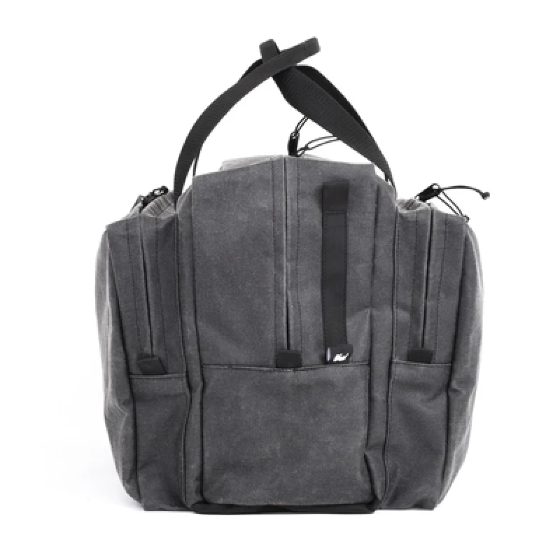 Go Rhino XVenture Gear Bag - Large (13x14x22in. Closed) 12oz Waxed Canvas - Black - Image 16