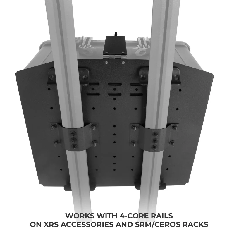 Go Rhino XVenture Gear Hard Case Mount Extra Large 25in. (Mount ONLY for XRS/SRM Racks) - Tex. Blk - Image 7
