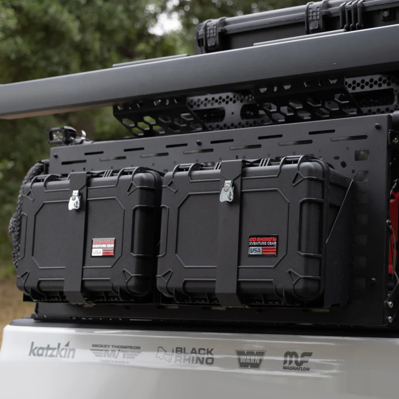 Go Rhino XVenture Gear Hard Case Mount Medium 18in. (Mount ONLY for XRS/SRM Racks) - Tex. Blk - Image 9