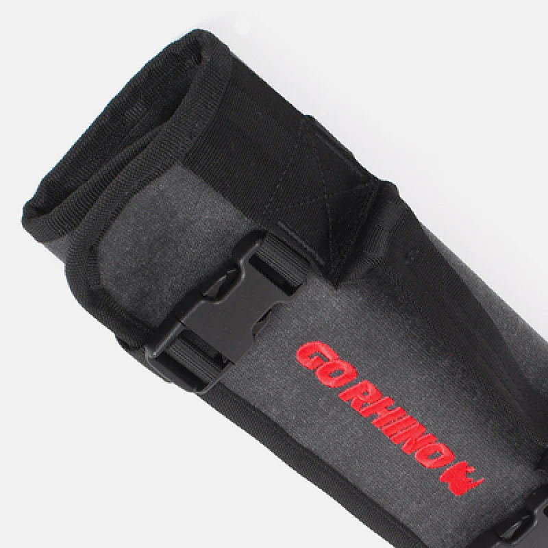 Go Rhino XVenture Gear Tool Wrench Roll - Small (3.5x3.5in. Closed) 12oz Waxed Canvas - Black - Image 6