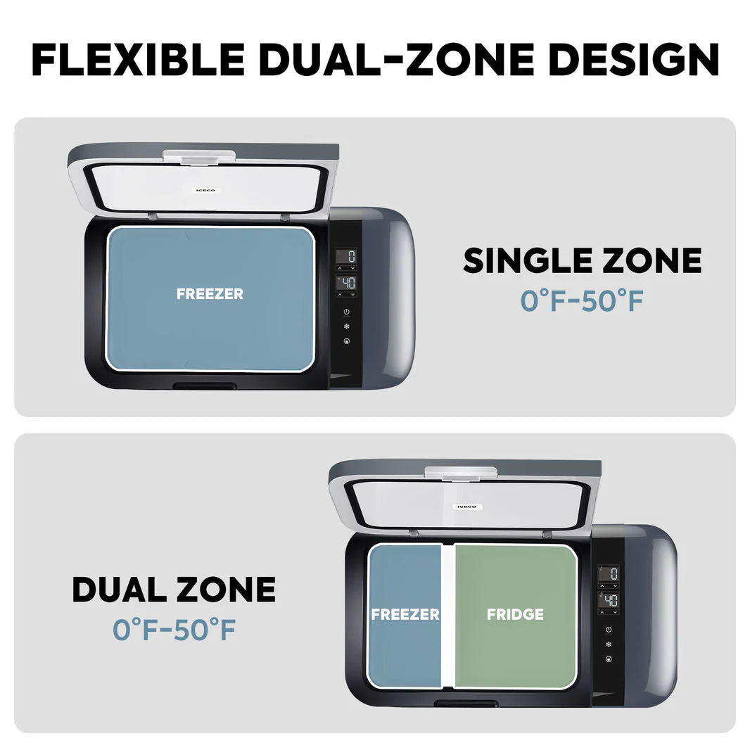 GO20 Dual Zone 12V Portable Freezer| ICECO | 20 LT - Image 5