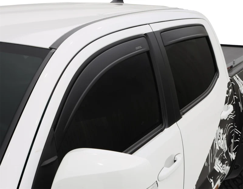 Husky Liners 05-15 Toyota Tacoma CC/DC Ventvisor Low Profile 4pc - Matte Black - Image 5