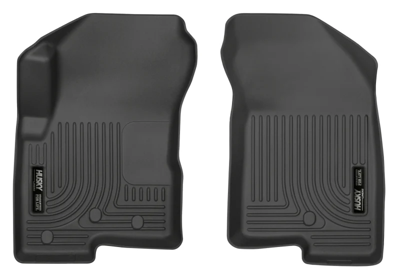 Husky Liners 07-12 Dodge Caliber / 07-12 Jeep Compass WeatherBeater Front Row Black Floor Liners - Image 2