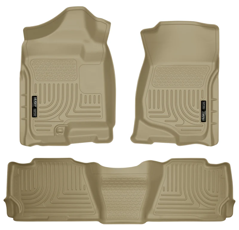 Husky Liners 07-13 GM Escalade/Suburban/Yukon WeatherBeater Tan Front & 2nd Seat Floor Liners - Image 2