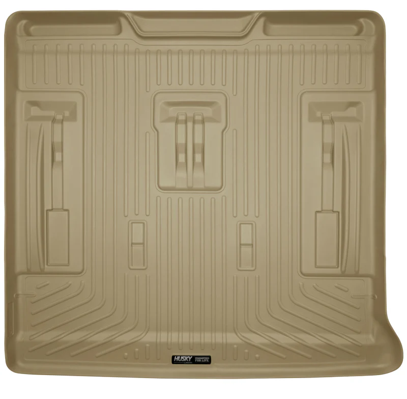 Husky Liners 07-13 GM Escalade/Suburban/Yukon WeatherBeater Tan Rear Cargo Liners - Image 2