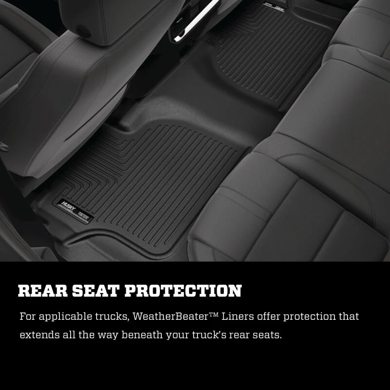 Husky Liners 07-14 Cadillac Escalade ESV/EXT Weatherbeater Black Front Floor Liners - Image 16