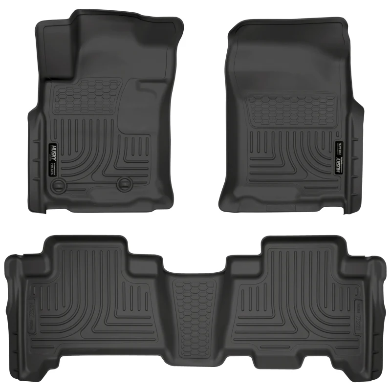 Husky Liners 10-12 Toyota 4Runner/Lexus GX460 WeatherBeater Combo Black Floor Liners - Image 2