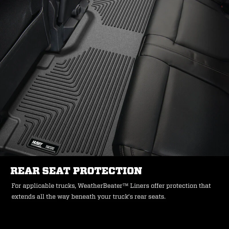 Husky Liners 11-12 Ford Super Duty Crew & Extended Cab WeatherBeater Front Row Black Floor Liners - Image 18