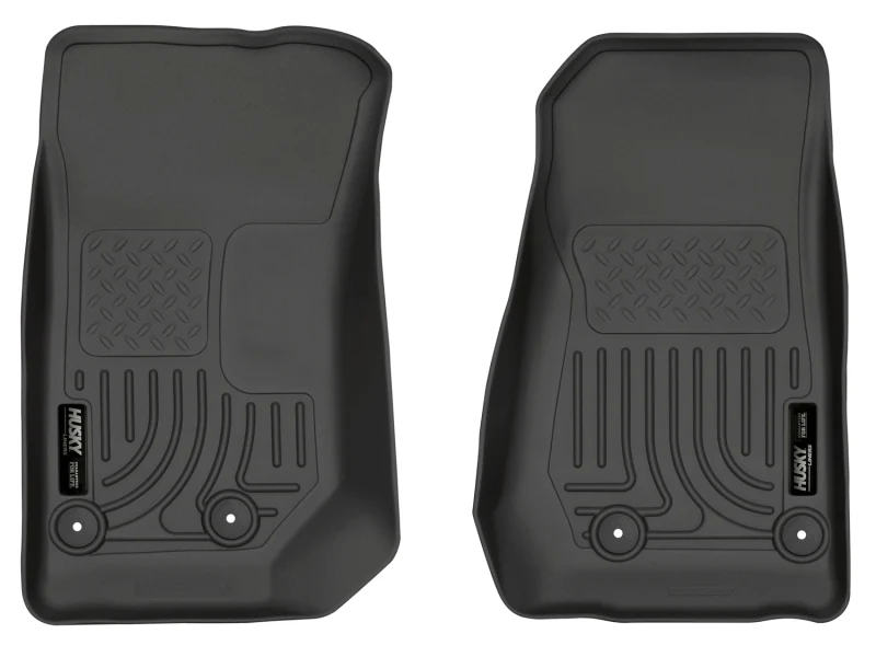 Husky Liners 14 Jeep Wrangler 2/4 Door Weatherbeater Black Front Floor Liners - Image 2