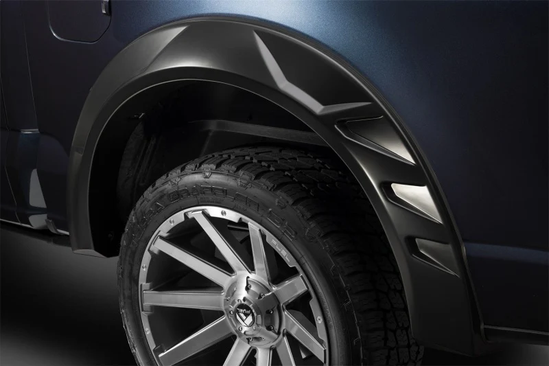 Husky Liners 15-17 Ford F-150 (67.1/78.9/97.6in. Bed) DRT Style Fender Flares (Smooth) 4pc - Blk - Image 2