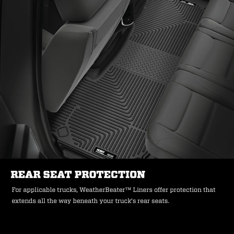 Husky Liners 2012 Dodge Ram 1500/2500 Crew Cab WeatherBeater Combo Black Floor Liners - Image 6