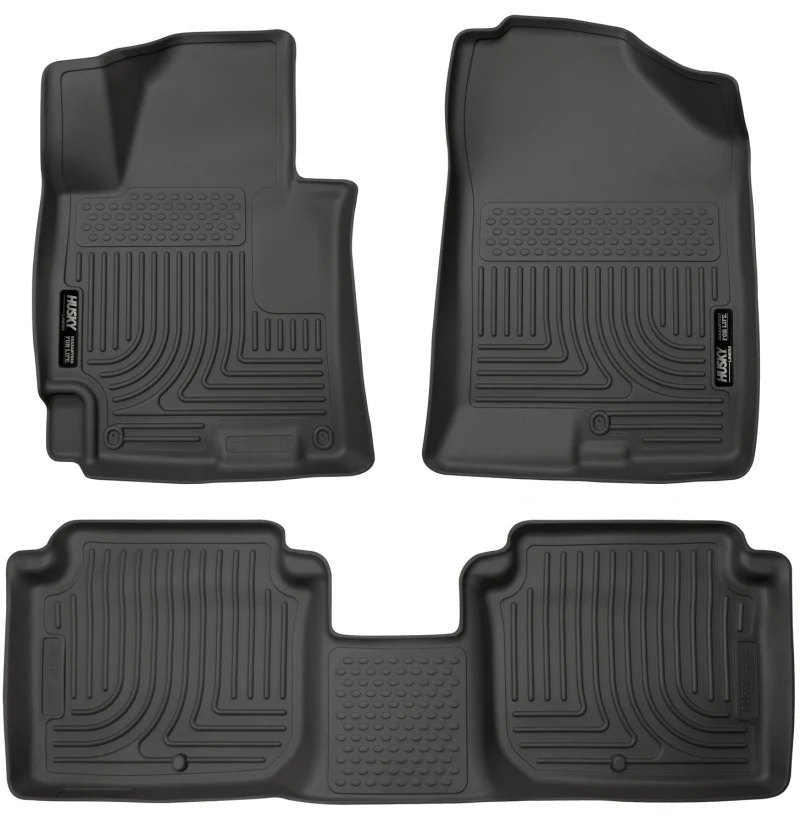Husky Liners 2014-2016 Hyundai Elantra WeatherBeater Combo Black Floor Liners - Image 2