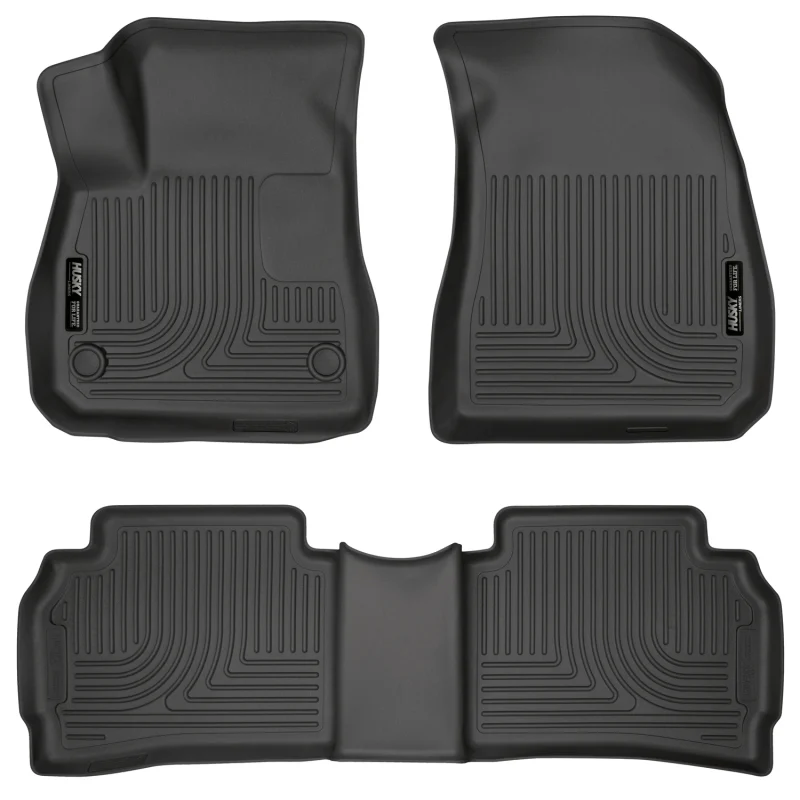 Husky Liners 2016 Chevy Malibu Weatherbeater Black Front & 2nd Seat Floor Liners (Footwell Coverage) - Image 2