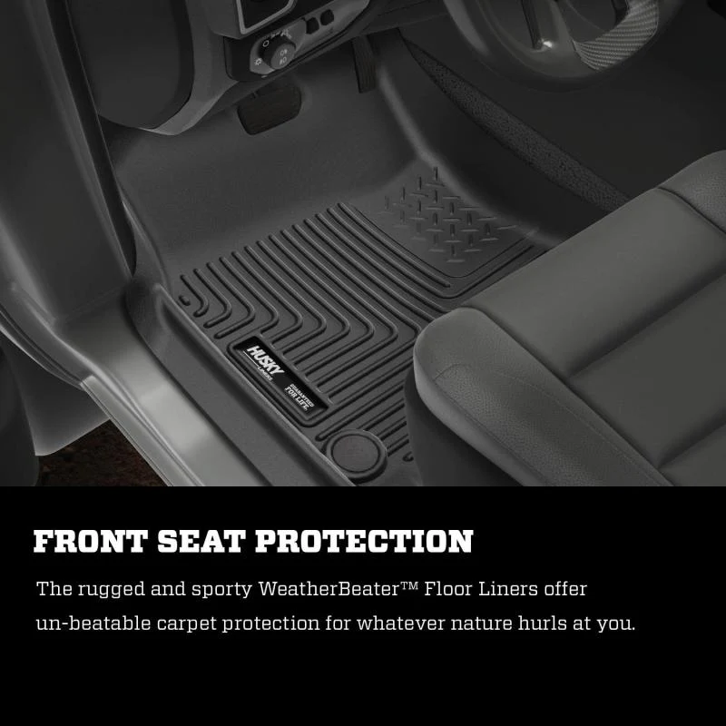 Husky Liners 2019 Ram 1500 Crew Cab WeatherBeater Black Second Row Floor Liners - Image 10