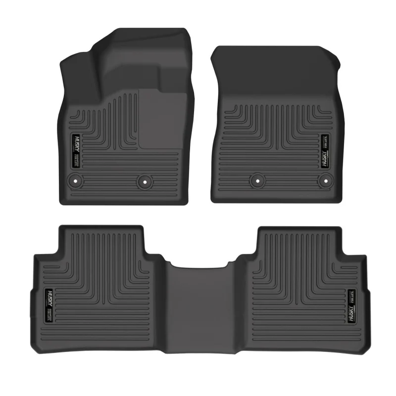 Husky Liners 21-22 Nissan Rogue WeatherBeater Front & 2nd Seat Floor Liners - Black - Image 2