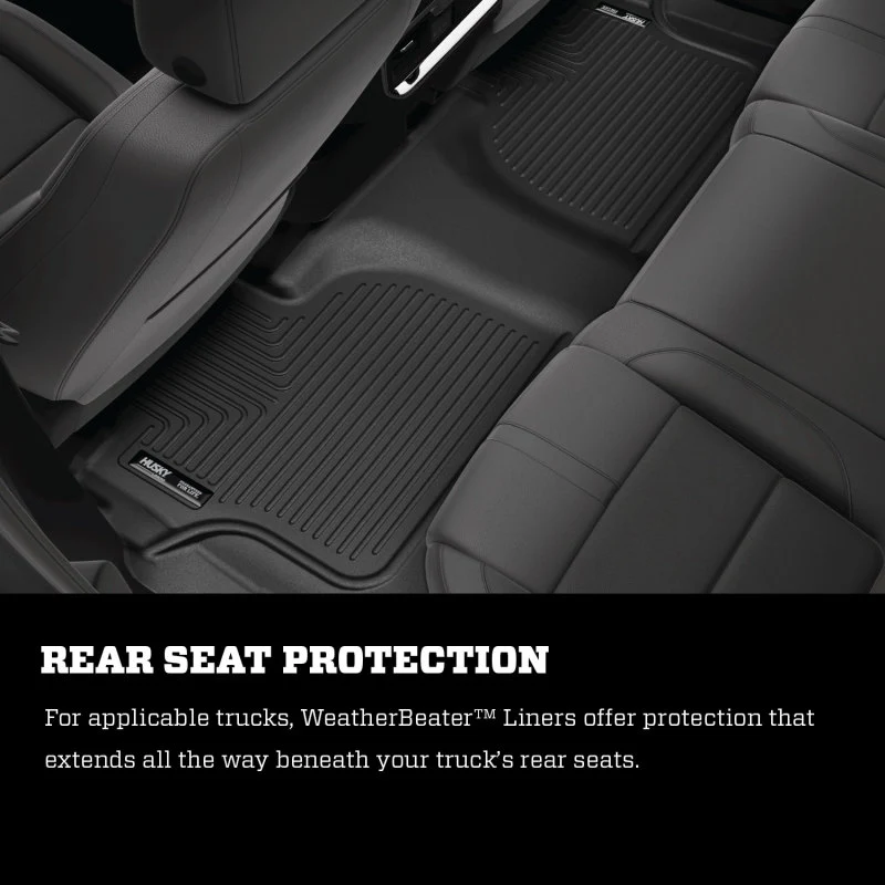 Husky Liners 22-23 Ford Transit WeatherBeater Black Floor Liners - Image 12