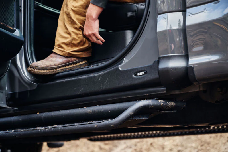 Husky Liners 99-06 GMC Sierra 1500 CC Trail Armor Rocker Panel & Sill Plate Cover (4pc) - Tex. Blk - Image 4