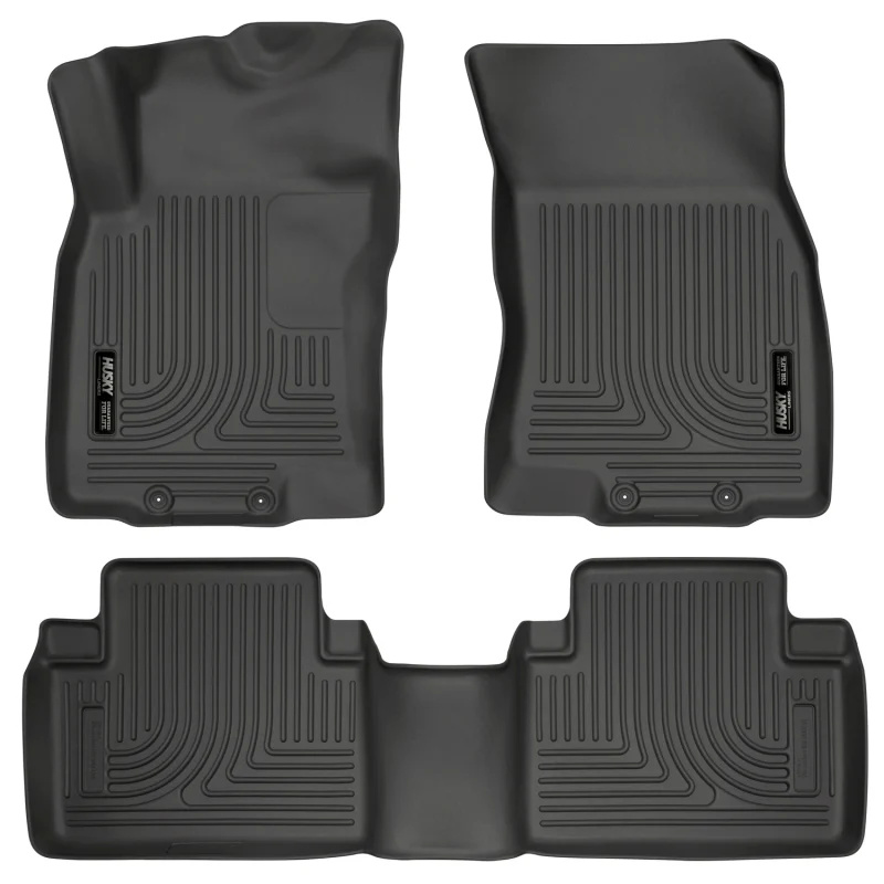 Husky Liners WeatherBeater 14 Nissan Rogue Front & Second Row Black Floor Liners - Image 2