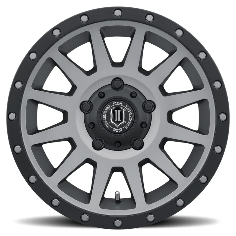ICON Compression 17x8.5 5x150 25mm Offset 5.75in BS 110.1mm Bore Titanium Wheel - Image 3