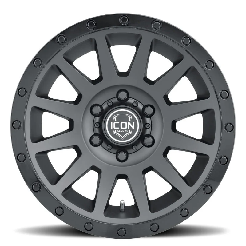 ICON Compression 17x8.5 5x5 -6mm Offset 4.5in BS 71.5mm Bore Double Black Wheel - Image 2