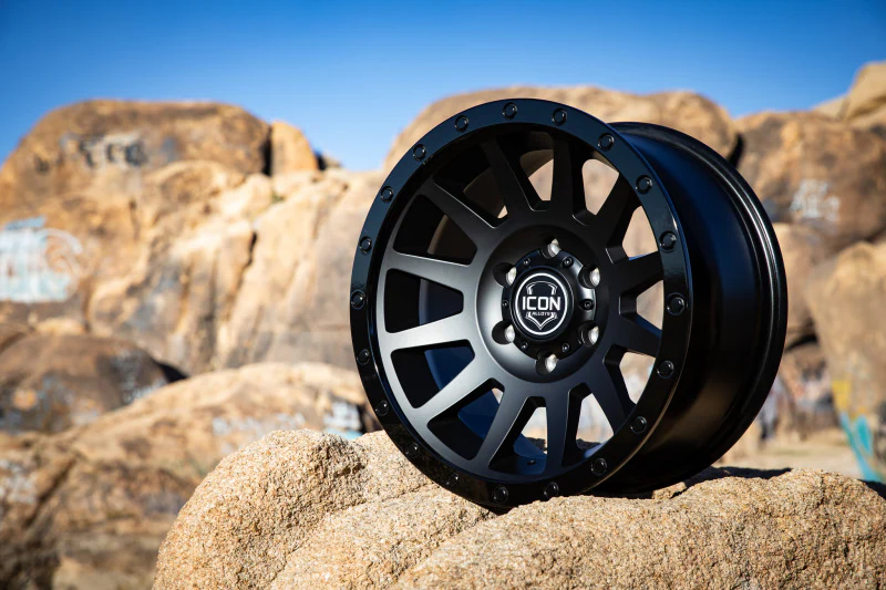 ICON Compression 17x8.5 5x5 -6mm Offset 4.5in BS 71.5mm Bore Double Black Wheel - Image 3