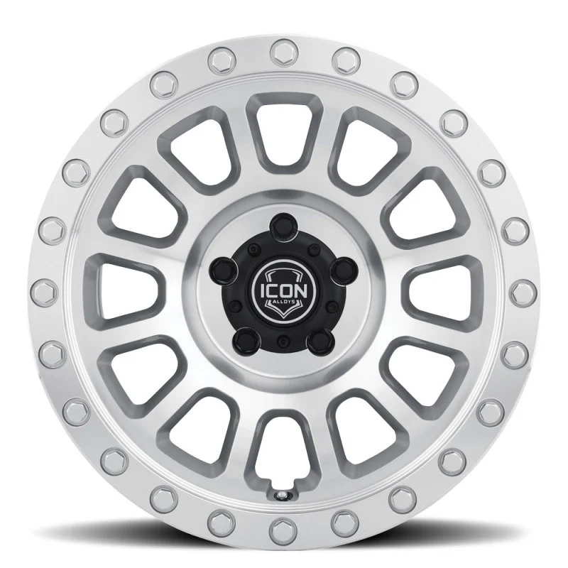 ICON Hulse 17 X 8.5 6 X 5.5 0mm Offset 4.75in BS Silver Machined - Image 3