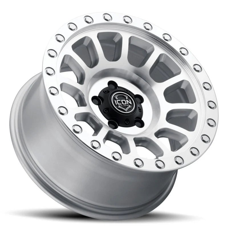 ICON Hulse 17 X 8.5 6 X 5.5 0mm Offset 4.75in BS Silver Machined - Image 4
