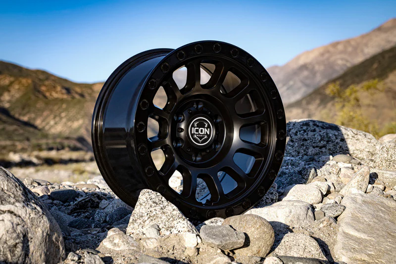 ICON Hulse 18x9 6x5.5 0mm Offset 5in BS Double Black - Image 2