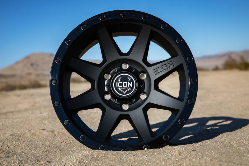ICON Rebound 17x8.5 5x150 25mm Offset 5.75in BS 110.1mm Bore Double Black Wheel - Image 5
