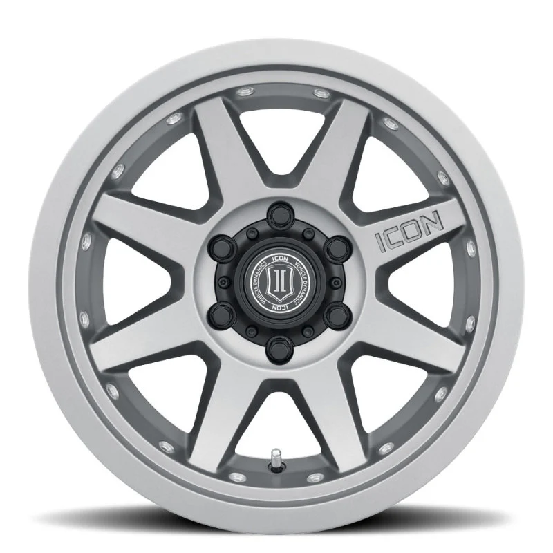 ICON Rebound Pro 17x8.5 5x4.5 0mm Offset 4.75in BS 71.5mm Bore Titanium Wheel - Image 9