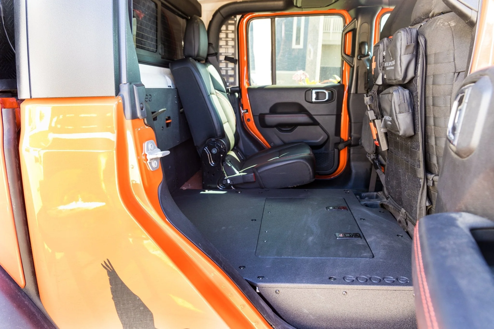 Jeep Gladiator 2019-Present JT 4 Door - Second Row Seat Delete Plate System - Extended Platform - Image 7