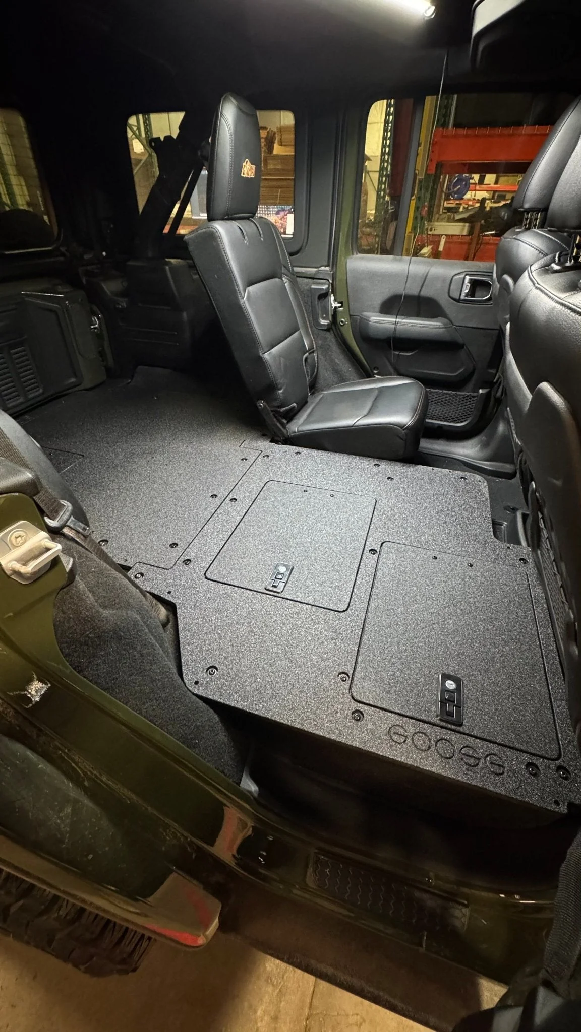 Jeep Wrangler 2018-Present JLU 4 Door - Second Row Seat Delete Plate System - V2 - Image 5