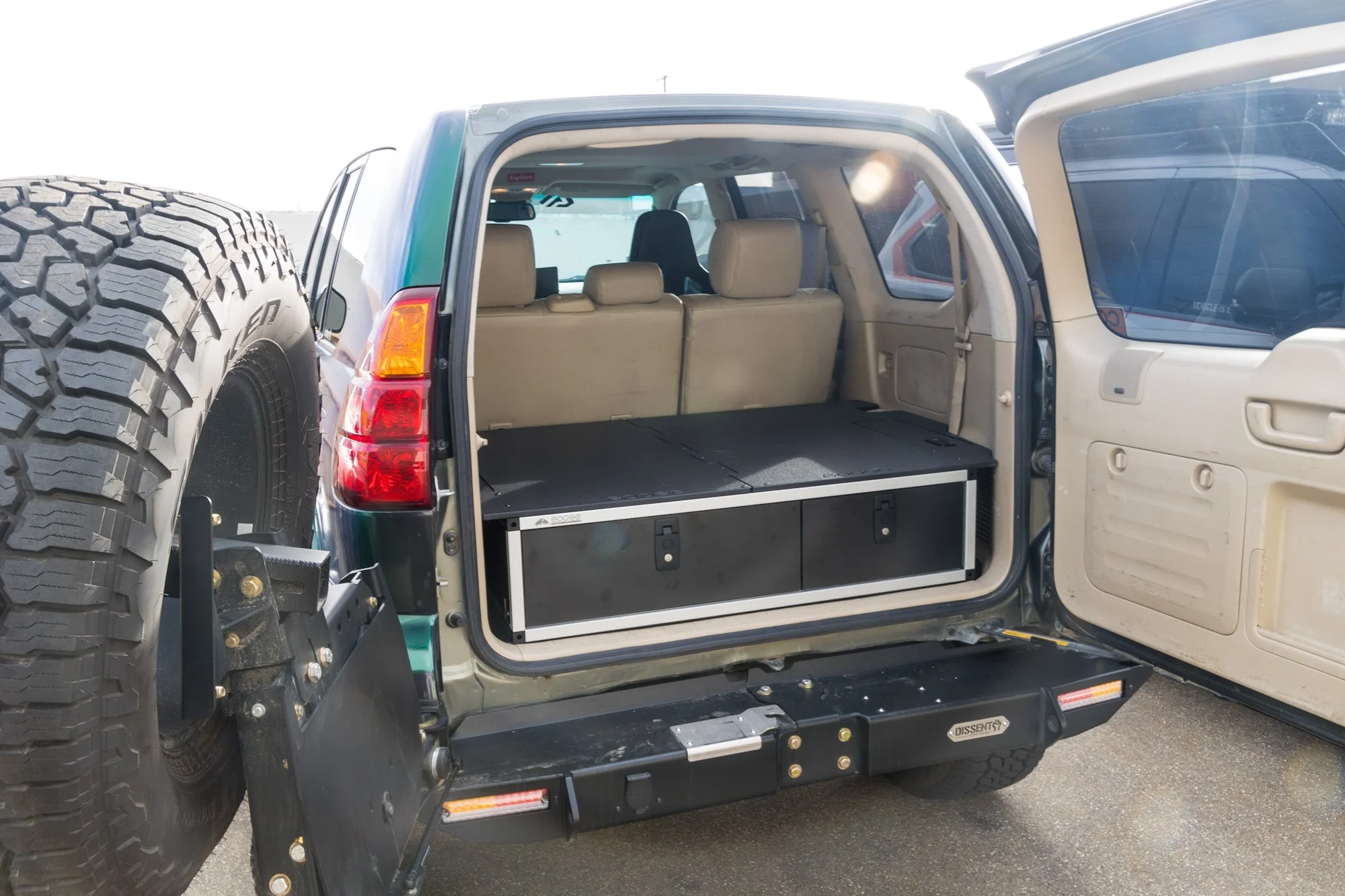 Lexus GX470 2002-2009 1st Gen. - Side x Side Drawer Module with Fitted Top Plate - 41-3/8"W x 10"H x 36"D - Image 11