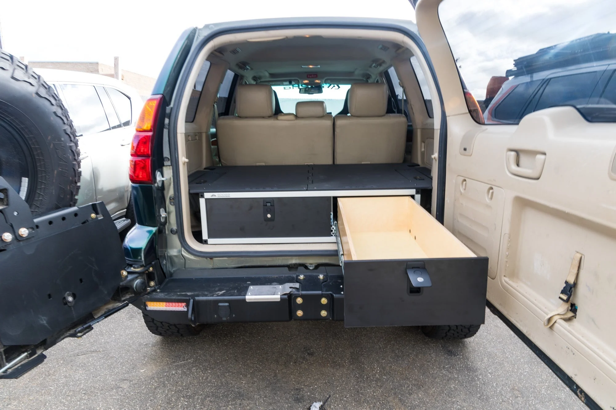 Lexus GX470 2002-2009 1st Gen. - Side x Side Drawer Module with Fitted Top Plate - 41-3/8"W x 10"H x 36"D - Image 6