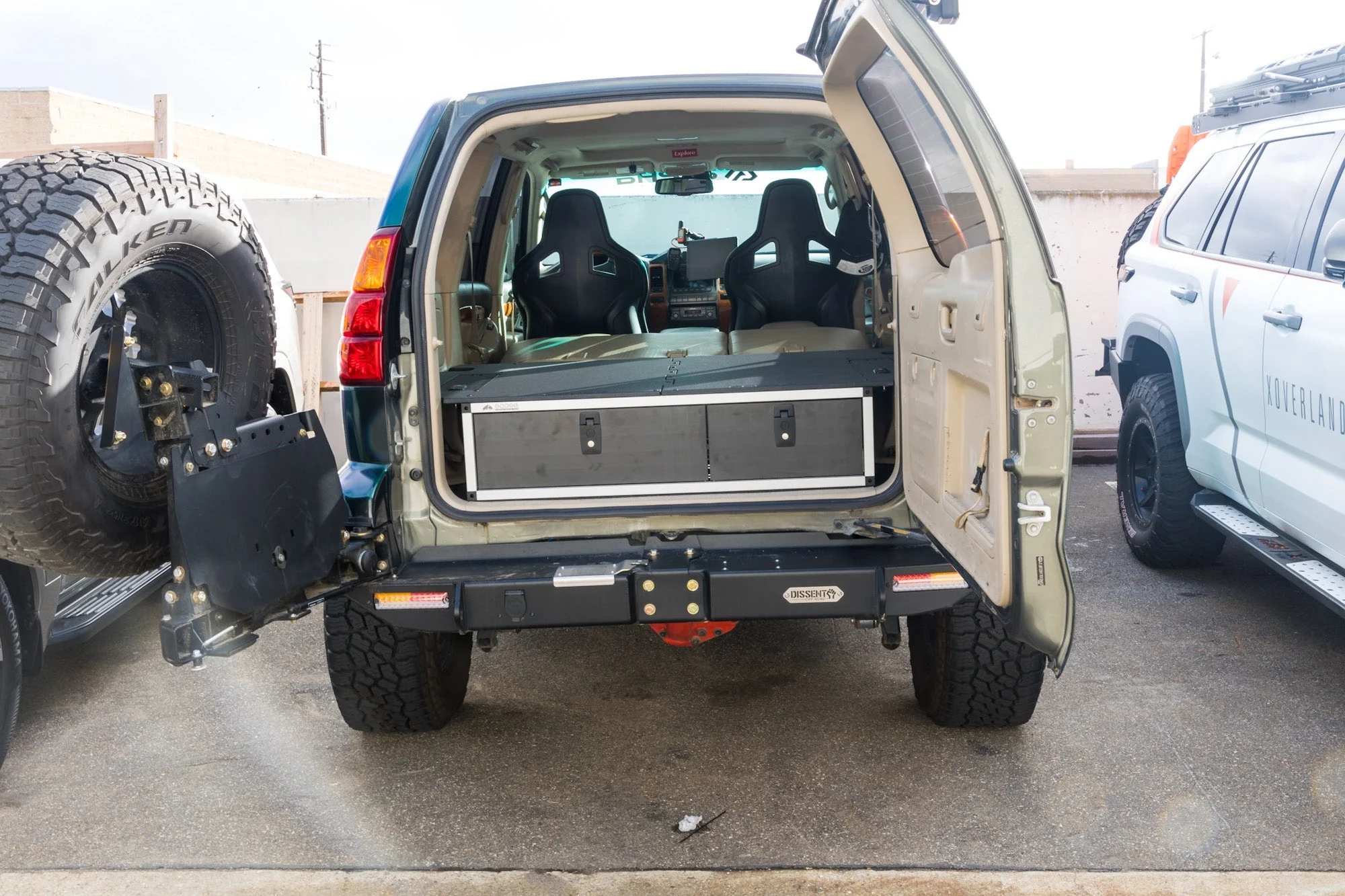 Lexus GX470 2002-2009 1st Gen. - Side x Side Drawer Module with Fitted Top Plate - 41-3/8"W x 10"H x 36"D - Image 9