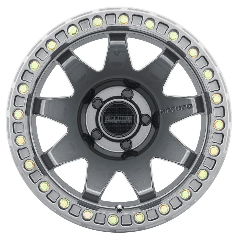 Method MR108 17x9 -44mm Offset 5x5 71.5mm CB Gloss Titanium w/BH-H24125-38 Wheel - Image 2