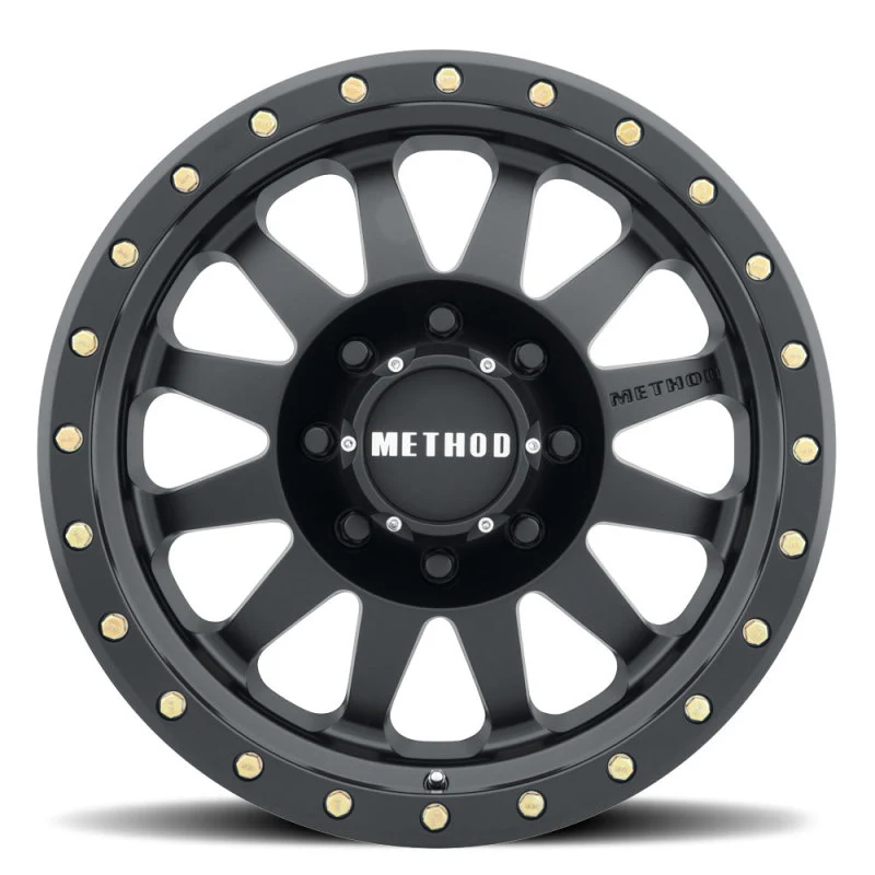 Method MR304 Double Standard 16x8 0mm Offset 8x6.5 130.81mm CB Matte Black Wheel - Image 2