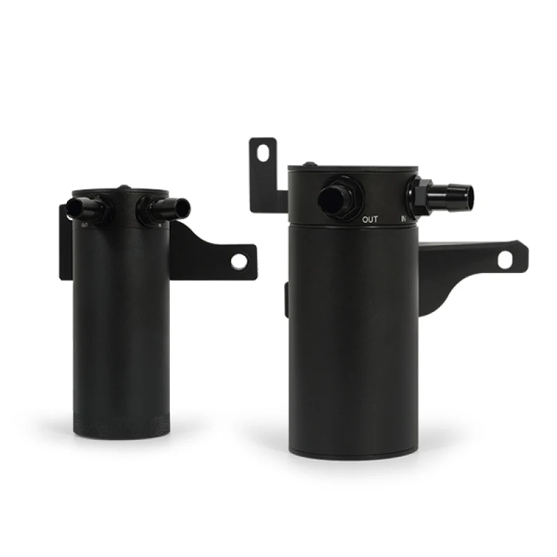 Mishimoto 11-14 Ford F-150 EcoBoost 3.5L Baffled Oil Catch Can Kit - Black - Image 4
